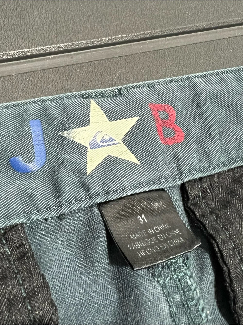 Quiksilver Justin Brock Blue Chino Pants Mens Size 31